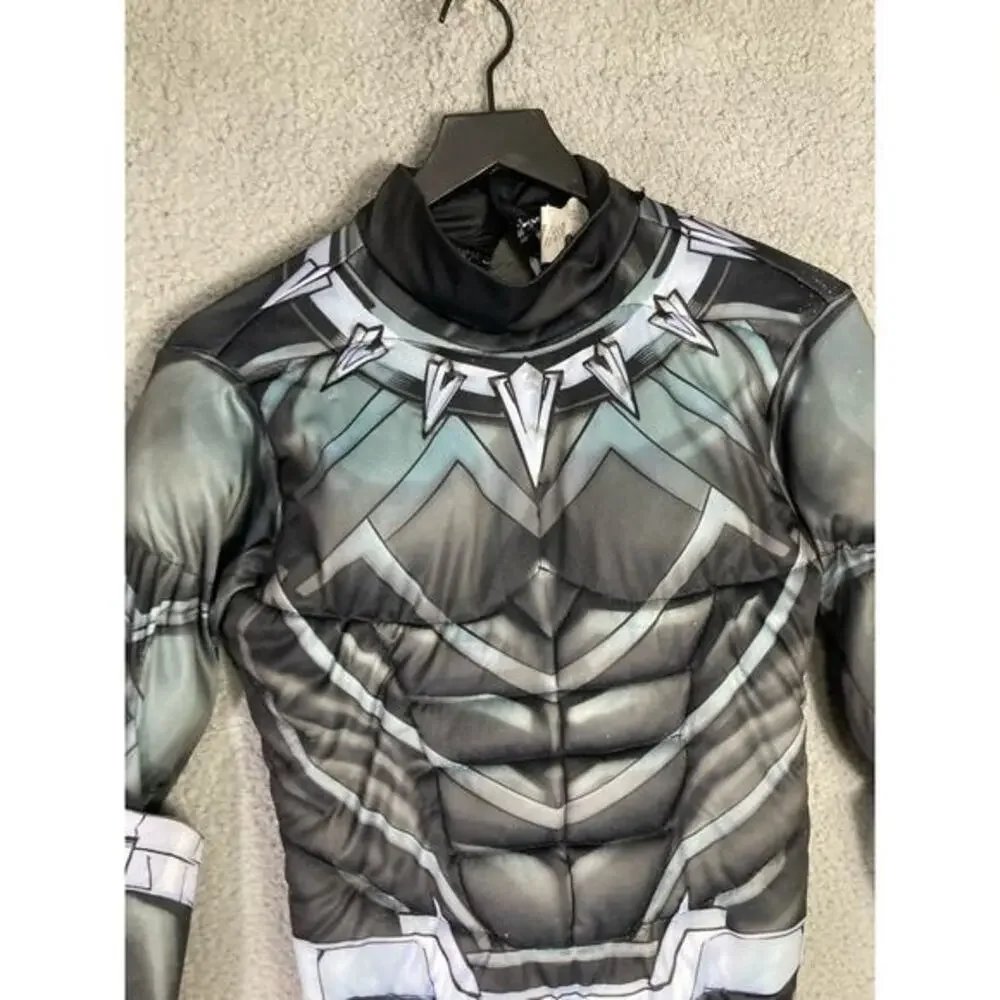 Marvel Black Panther Kids Costume Bodysuit Unisex Size L Superhero‎ Halloween - Picture 8 of 12